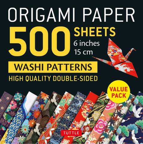 ORIGAMI PAPER 500 - Washi Patterns [6in]