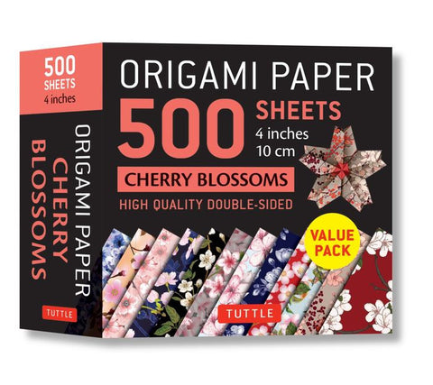 ORIGAMI PAPER 500 - Cherry Blossoms 4"