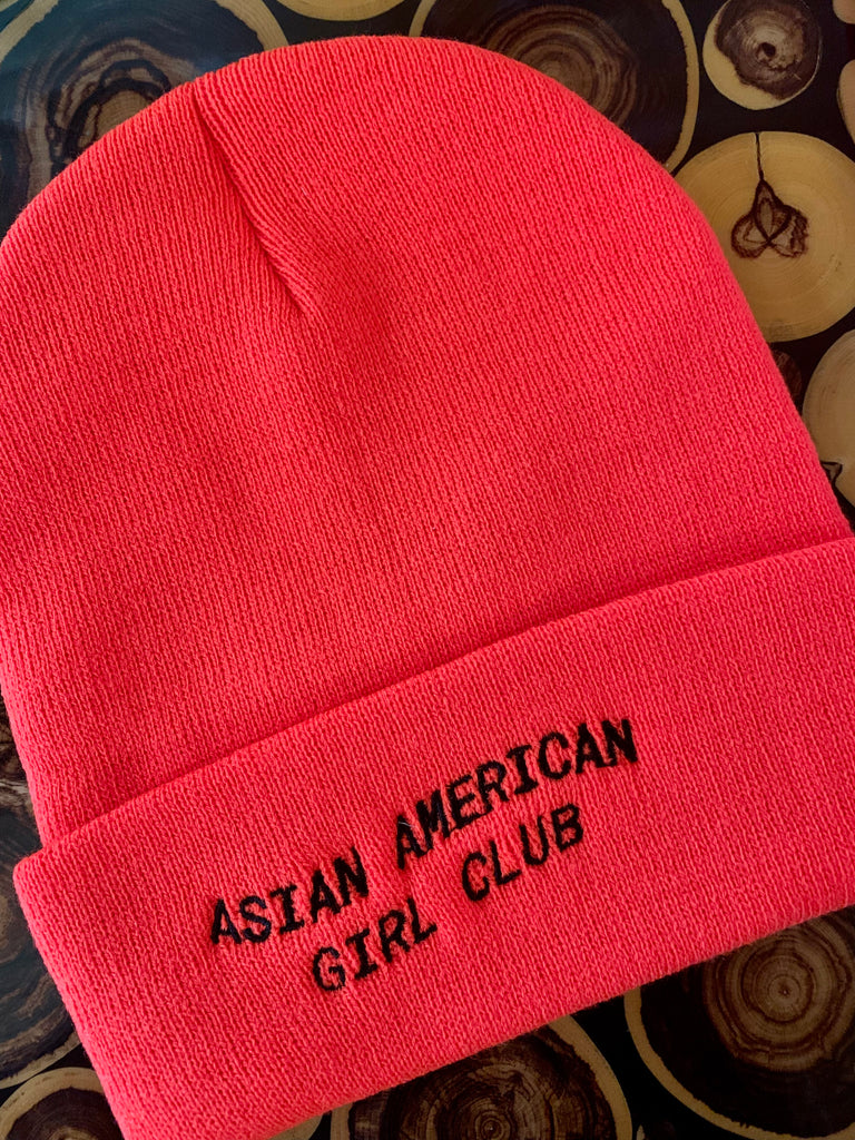 Asian American Girl Club Neon Orange Beanie – HMWF Store
