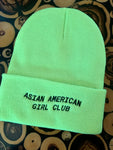 Asian American Girl Club Neon Yellow Beanie