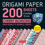 ORIGAMI PAPER 200- Cherry Blossoms [6in]