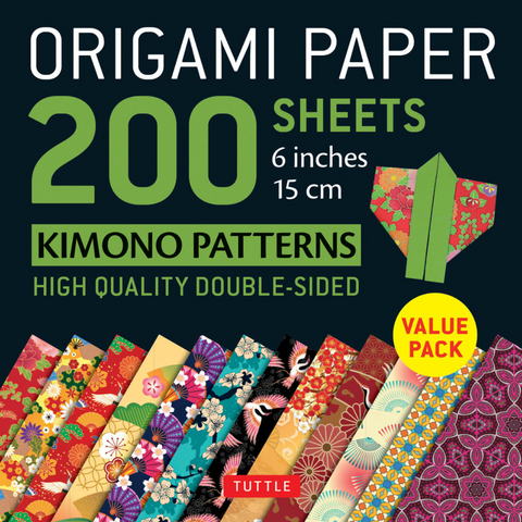 ORIGAMI PAPER 200 - Kimono Patterns [6 in]