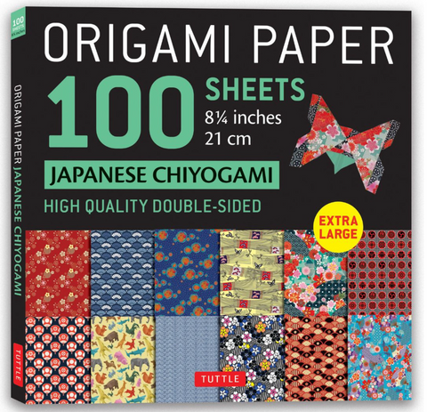 ORIGAMI PAPER 100 - Japanese Chiyogami [8.25 in]