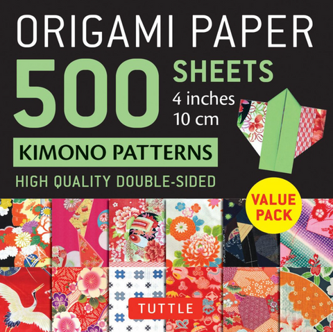 ORIGAMI PAPER 500 - Kimono Pattern [4 in]