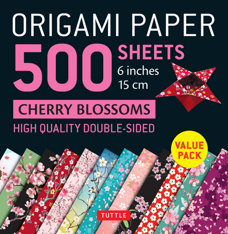 ORIGAMI PAPER 500 - Cherry Blossoms [6 in]
