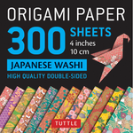 ORIGAMI PAPER 300 - Japanese Washi [4 in]